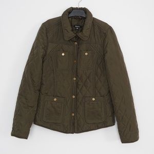 Quilted Outdoors Woman's Khaki Jacket Size S